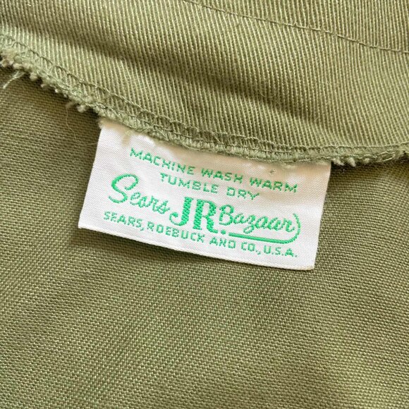 Vintage Olive Green Waistcoat - Picture 3 of 5